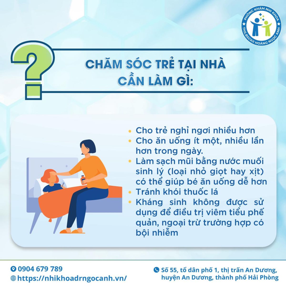 Có thể dễ dàng phòng ngừa viêm tiểu phế quản cho bé